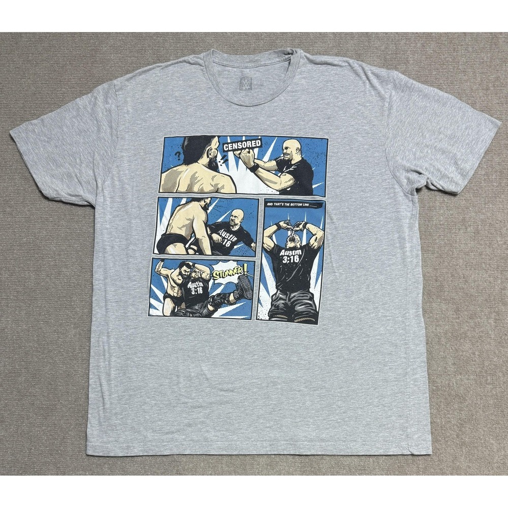 WWE Austin 3:16 Shirt Mens Large Stone Cold Steve Austin Wrestling Graphic Tee